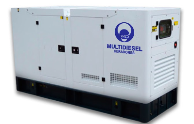 Gerador a diesel carenado Multidiesel para condomínio